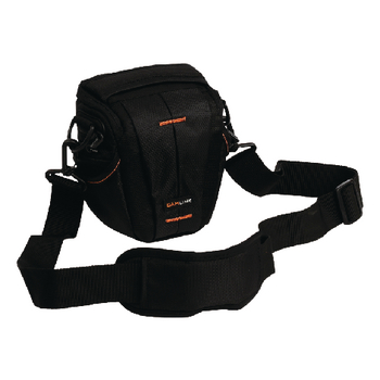 CL-CB30 Camera holster tas 128 x 133 zwart/oranje Product foto
