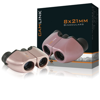 CL-HOBBY821P 8x21 mm roze verrekijker
