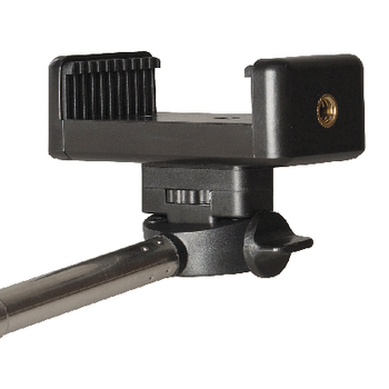 CL-MP10 Selfie stick met bluetooth afstandbediening 107 cm In gebruik foto