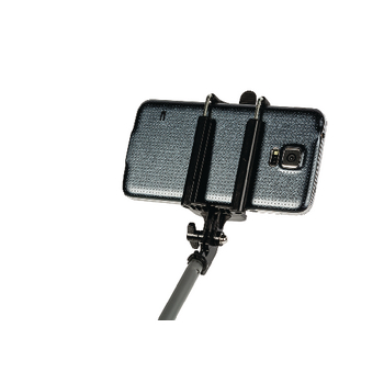 CL-MP20 Selfie stick met bluetooth afstandbediening 75 cm In gebruik foto