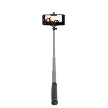 CL-MP20 Selfie stick met bluetooth afstandbediening 75 cm In gebruik foto