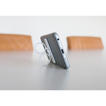 CL-SFH10 Selfie-ring smartphone-houder wit In gebruik foto