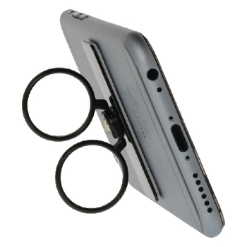 CL-SFH20 Selfie-ring smartphone-houder zwart In gebruik foto