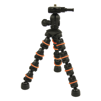 CL-TP130 Flexibel statief 18 cm 0.5 kg zwart/oranje