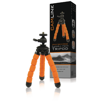 CL-TP240 Flexibel statief 13 cm 0.5 kg zwart/oranje