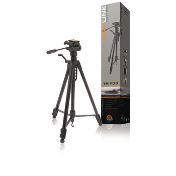 CL-TPPRE27 Premium camera/video statief pan & tilt 165 cm zwart Verpakking foto