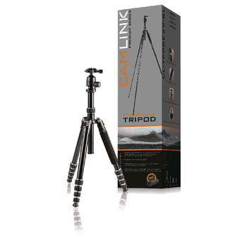 CL-TPPRE29-BL Premium camera/video statief balhoofd 170 cm zwart