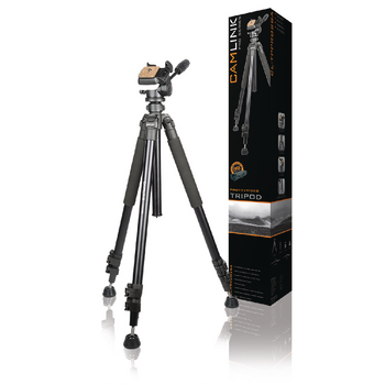 CL-TPPRO28A Professioneel camera/video statief pan & tilt 165 cm zwart Verpakking foto