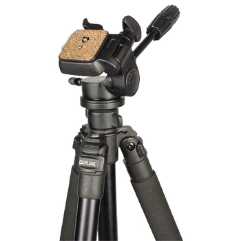 CL-TPPRO28A Professioneel camera/video statief pan & tilt 165 cm zwart In gebruik foto