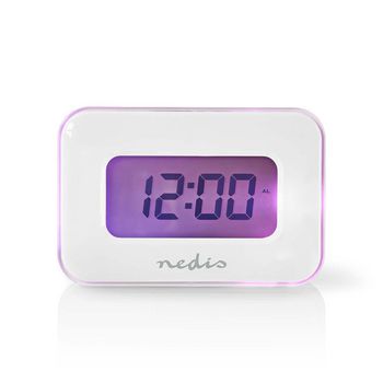 CLAL110WT Digitale wekker | display | 4.5 cm | dagweergave | datumweergave | binnentemperatuur | timerfunctie  Product foto