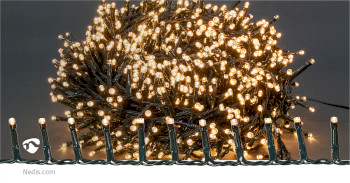 CLCC1800 Kerstverlichting | compacte cluster | 1800 led\'s | warm wit | 36.00 m | licht effecten: 7 | binnen & Product foto