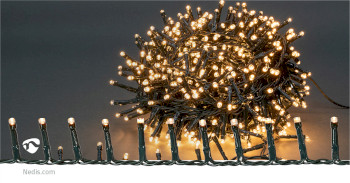 CLCC560 Kerstverlichting | compacte cluster | 560 led\'s | warm wit | 11.2 m | licht effecten: 7 | binnen & b Product foto