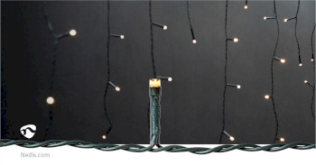 CLLC180 Decoratieve ijspegel verlichting | 180 led\'s | warm wit | 5.90 m | licht effecten: 7 | netvoeding Product foto