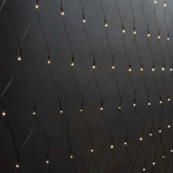 CLLN160 Decoratieve net verlichting | warm wit | 160 led\'s | 2 x 1 m | licht effecten: 7 | binnen & buiten |