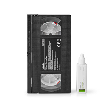 CLTP100BK Vhs-reinigingscassette | 20 ml | vhs-koppen | zwart Product foto