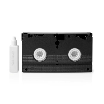 CLTP100BK Vhs-reinigingscassette | 20 ml | vhs-koppen | zwart Product foto