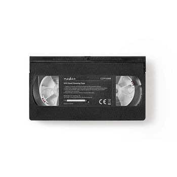 CLTP100BK Vhs-reinigingscassette | 20 ml | vhs-koppen | zwart