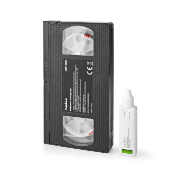 CLTP100BK Vhs-reinigingscassette | 20 ml | vhs-koppen | zwart Product foto