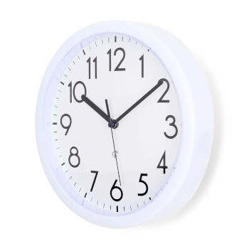 CLWA105WT Wandklok | diameter: 220 mm | kunststof | wit Product foto