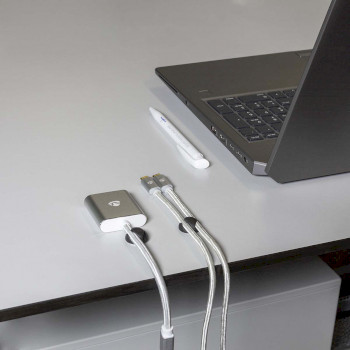 CMGC20026BK Kabelmanagement | kabelclip | click & go | 6 stuks | aantal sleuven: 2 sleuven | maximale kabeldikte Product foto
