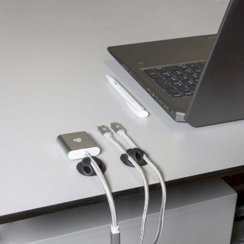 CMGC20034BK Kabelmanagement | kabelclip | click & go | 4 stuks | aantal sleuven: 3 sleuven | maximale kabeldikte Product foto