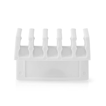 CMGC21052WT Kabelmanagement | kabelclip | click & go | 2 stuks | aantal sleuven: 5 sleuven | maximale kabeldikte