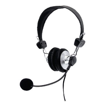 CMP-HEADSET120 Headset on-ear 2x 3.5 mm ingebouwde microfoon 2.0 m zwart