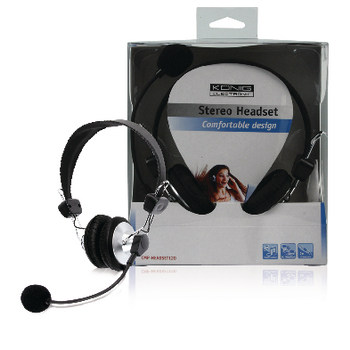 CMP-HEADSET120 Headset on-ear 2x 3.5 mm ingebouwde microfoon 2.0 m zwart Verpakking foto
