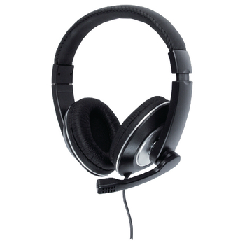 CMP-HEADSET130 Headset over-ear 2x 3.5 mm ingebouwde microfoon zwart