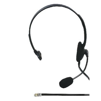 CMP-HEADSET28 Headset on-ear rj9 ingebouwde microfoon 2.2 m zwart
