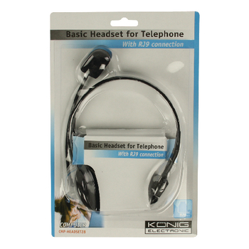 CMP-HEADSET28 Headset on-ear rj9 ingebouwde microfoon 2.2 m zwart Verpakking foto