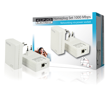 CMP-HOMEPL1001 Homeplugset wit 1000 mbps