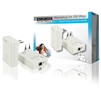 CMP-HOMEPL201 Homeplugset wit 200 mbps