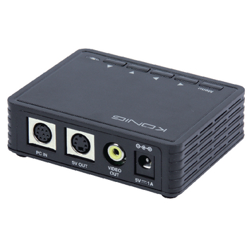 CMP-TELVIEW3 Omvormer vga - vga / s-video / rca zwart Product foto