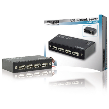 CMP-USBNETBOX4 4-poorts usb 2.0 netwerkserver