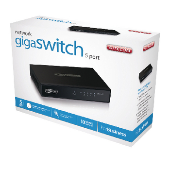 CMPSC-LN140B Netwerk schakelaar gigabit 5 poorten Verpakking foto