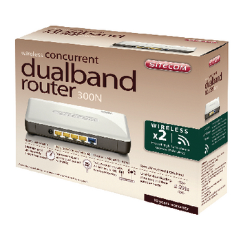 CMPSC-WL328 Sitecom draadloze concurrent dualband router 300n x2