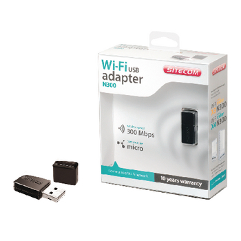 CMPSC-WLA2100 Draadloze usb-adapter n300 2.4 ghz zwart/metaal