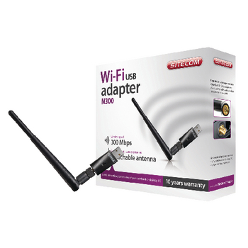 CMPSC-WLA2103 Draadloze usb-adapter n300 2.4 ghz zwart/metaal