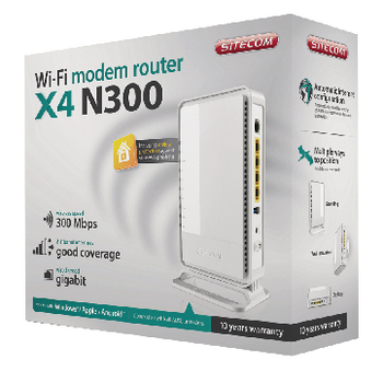 CMPSC-WLM4600I Draadloze modem/router n300 2.4 ghz gigabit wit Verpakking foto