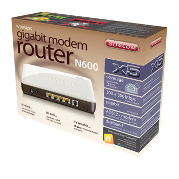 CMPSC-WLM5501 Wireless gigabit modem router n600 x5  Verpakking foto