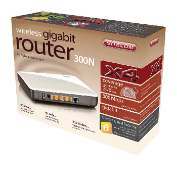 CMPSC-WLR4000 Wlr4000 draadloze gt router 300n + sc security Verpakking foto