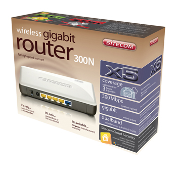 CMPSC-WLR5000 Wlr5000 draadloze gbit 2-band router 300n +sc security Verpakking foto