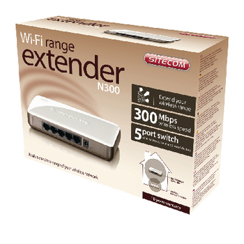 CMPSC-WLX2001 Wi-fi desktop range extender n300 Verpakking foto