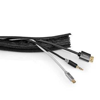CMSL0030BK200 Kabelmanagement | sleeve | 1 stuks | maximale kabeldikte: 30 mm | nylon | zwart Product foto
