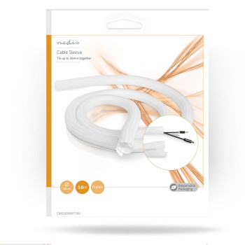 CMSL0030WT200 Kabelmanagement | sleeve | 1 stuks | maximale kabeldikte: 30 mm | nylon | wit  foto