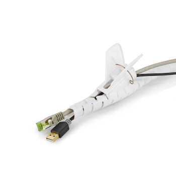 CMSW1316WT200 Kabelmanagement | spiraalvormige sleeve | 1 stuks | maximale kabeldikte: 16 mm | pe | wit Product foto