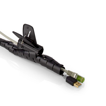 CMSW2328BK200 Kabelmanagement | spiraalvormige sleeve | 1 stuks | maximale kabeldikte: 28 mm | pe | zwart Product foto