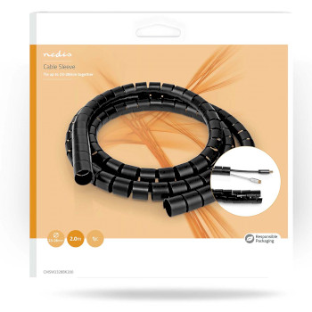 CMSW2328BK200 Kabelmanagement | spiraalvormige sleeve | 1 stuks | maximale kabeldikte: 28 mm | pe | zwart  foto
