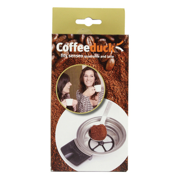 COFFEEDUCK3 Coffeeduck senseo-apparaat zilver/zwart Verpakking foto